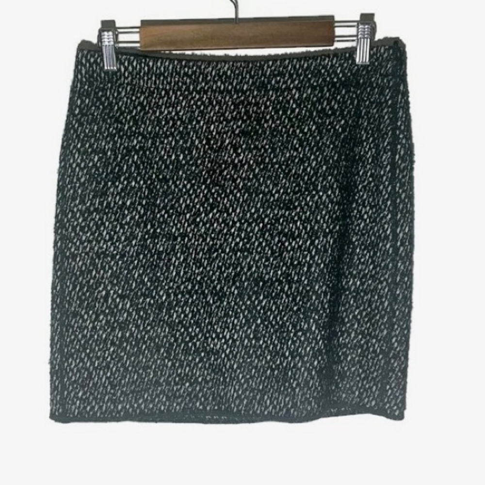 OPUS BLACK AND WHITE DIAMOND KNIT SKIRT EU34